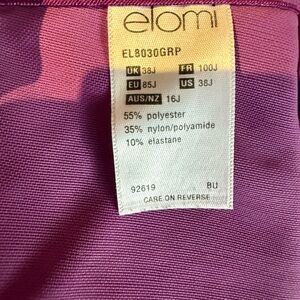 Elomi Purple Bra size 38J Underwire